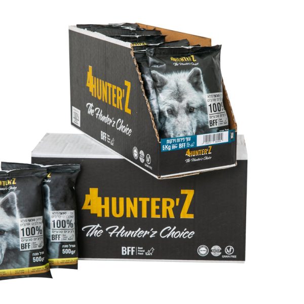 4HUNTER'Z עוף פירות וירקות 6 ק"ג